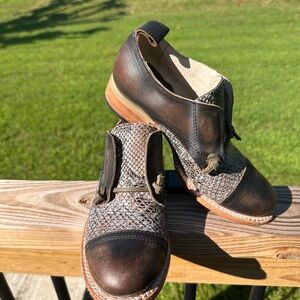 Freebird Black and Gray Ankle Booties with Vintage Charm